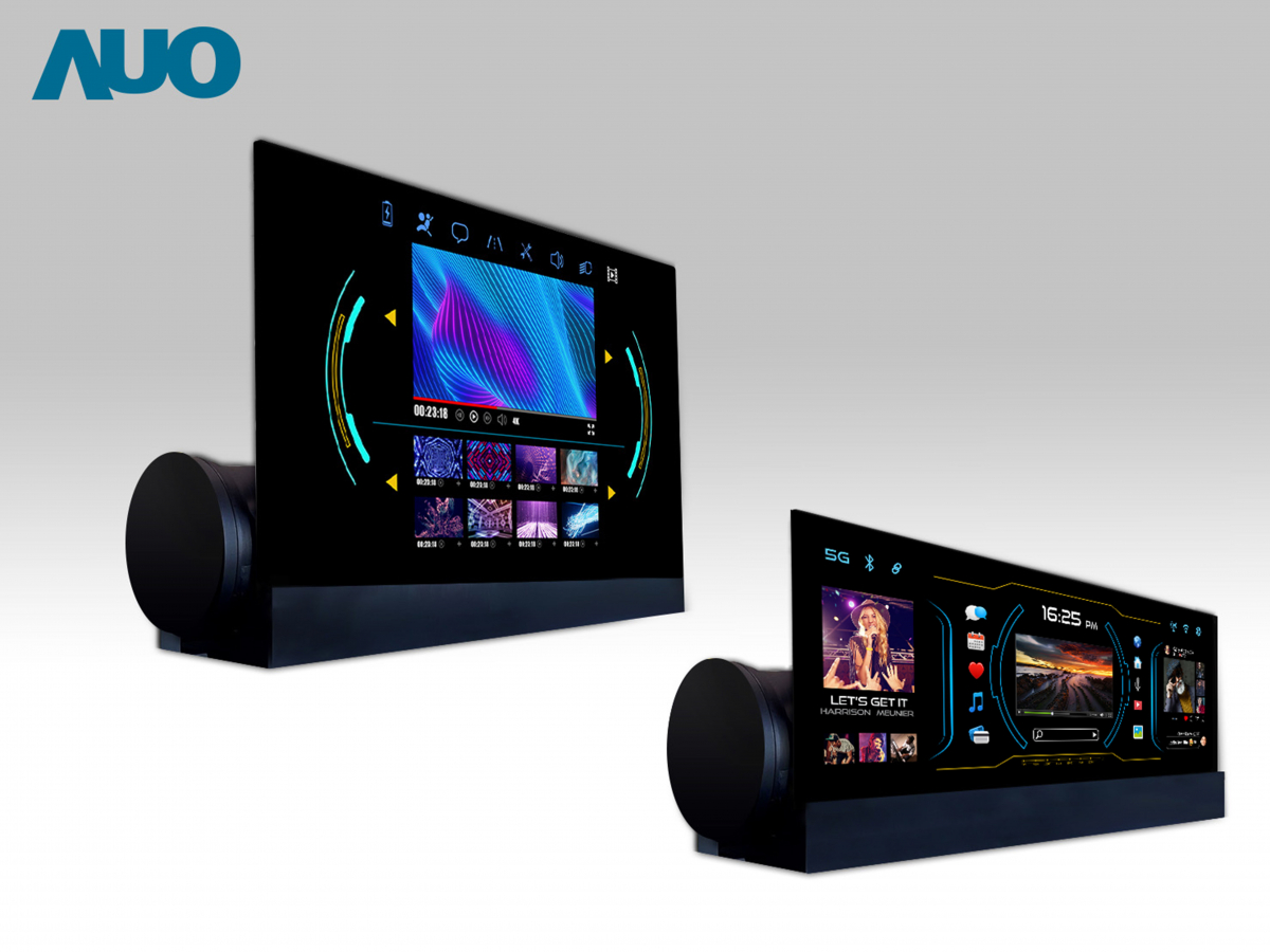 友達14.6吋可捲式Micro LED面板，導入車內資訊、影音娛樂及駕駛安全系統，翻轉智慧移動場域