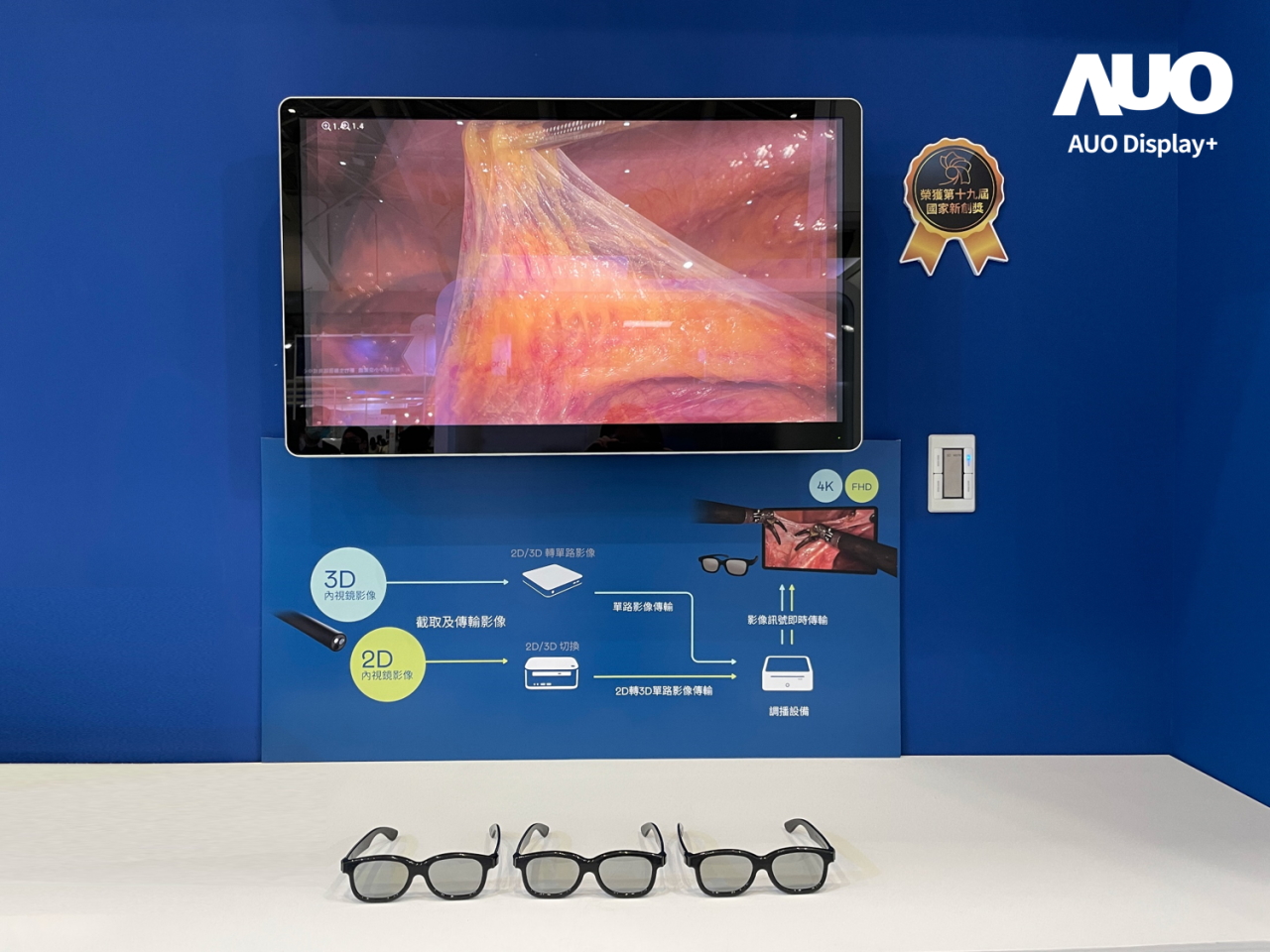 達擎寬視角3D醫療顯示器，協助醫護團隊成員於手術進行時，皆能看到一致性的3D影像，提高溝通效率，使手術更精準、快速完成達擎寬視角3D醫療顯示器，協助醫護團隊成員於手術進行時，皆能看到一致性的3D影像，提高溝通效率，使手術更精準、快速完成