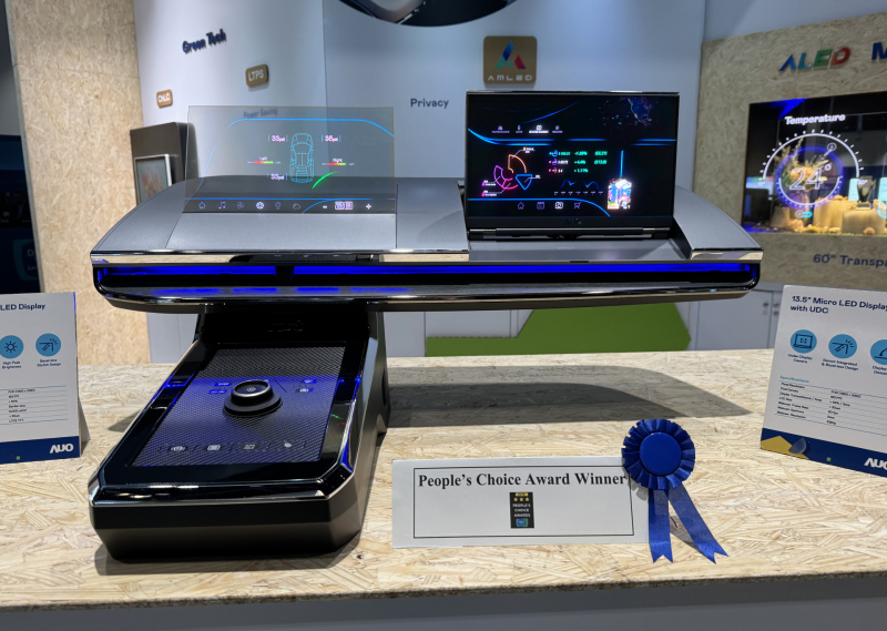 YY易游m6米乐车用Micro LED Display HMI解决方案获&rdquo;最佳车用显示奖&rdquo;，以用户为中心开发，针对前座驾驶与乘客设计兼具娱乐与安全的高画质屏幕，包含车舱前座的Micro LED透明屏幕及全球首款内建镜头的智慧Micro LED显示器