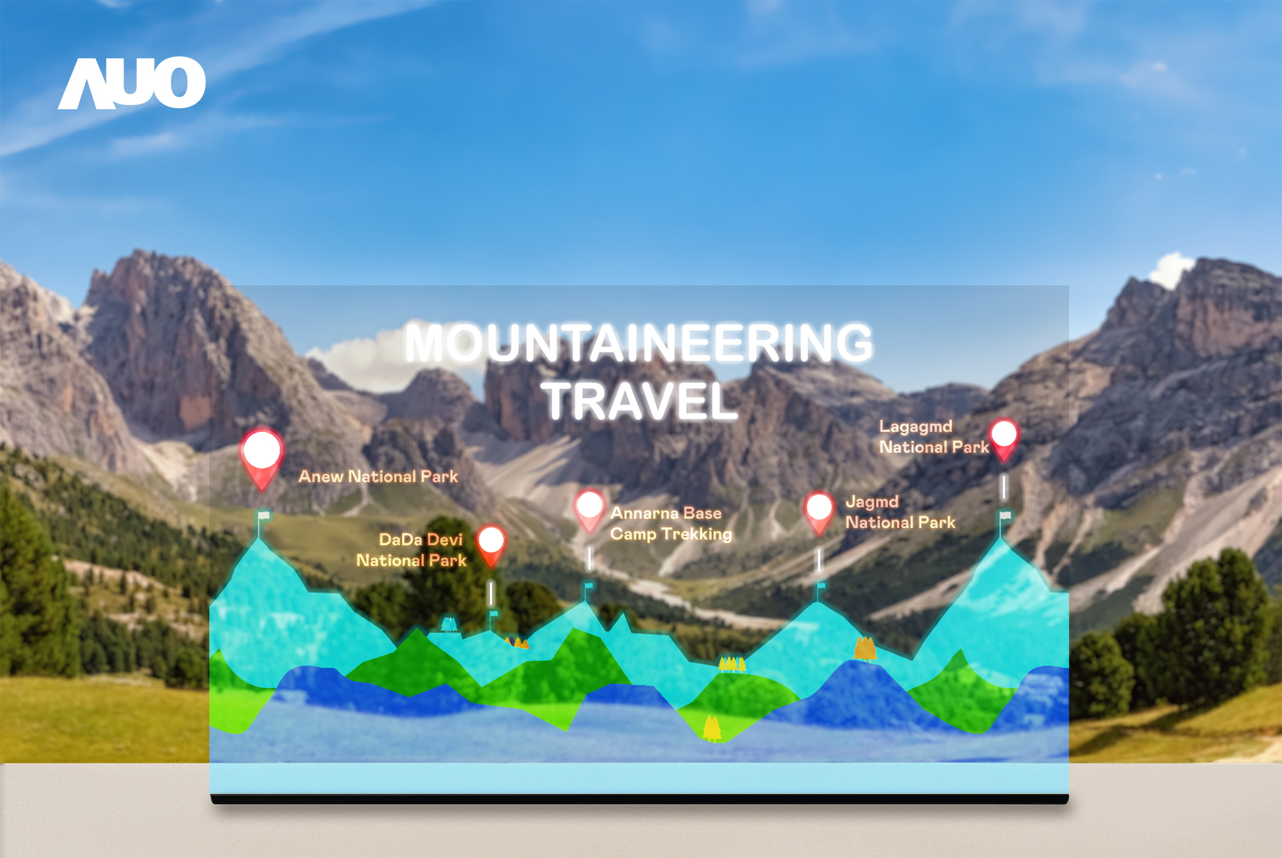 YY易游m6米乐展示全球单片尺寸最大(*)42吋透明Micro LED显示器拼接而成的〝64吋透明Micro LED显示器〞，具备高透明度、1,000 nits高亮度、广色域、采用三边无边框的无缝拼接等多重特色，呈现超高清、细腻画质而不遮挡后方视觉，满足层峰需求，可广泛运用于零售、艺术展览或商业空间等场域