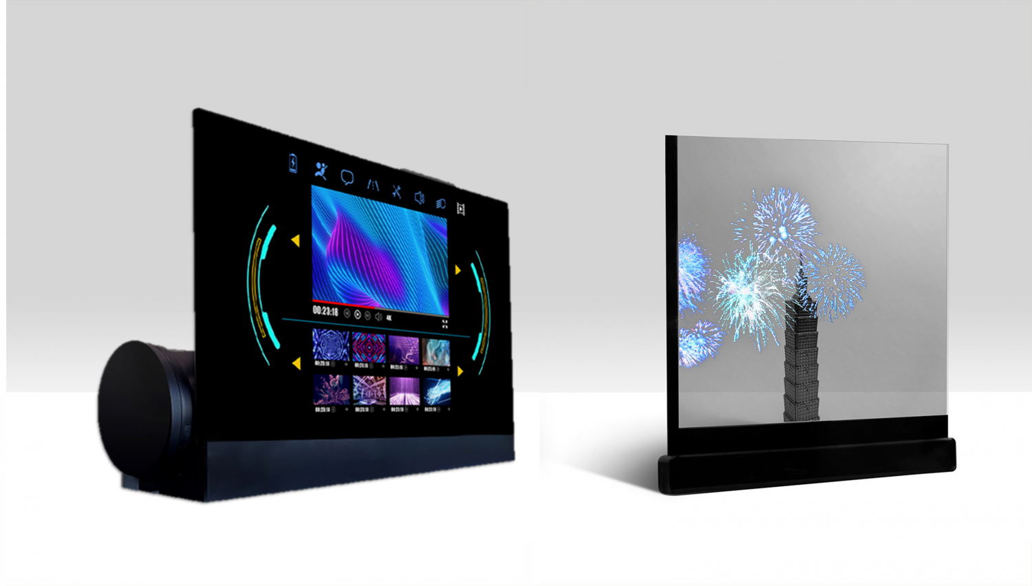 可捲式、折疊性、高透明